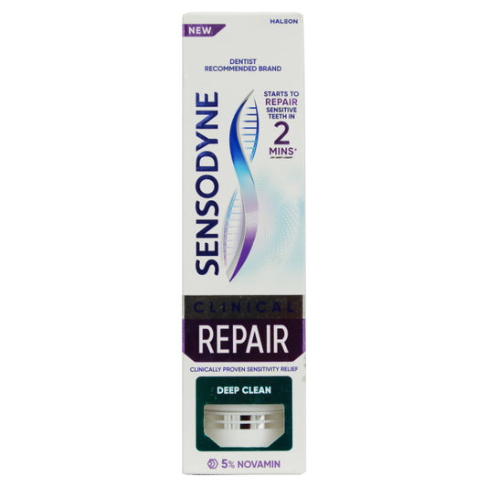 Sensodyne Clinical Repair Deep Clean Toothpaste 75ml