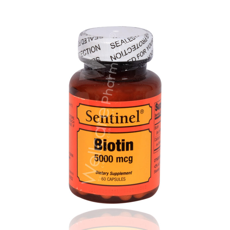 Sentinel Biotin 5000Mcg Capsules 60'S