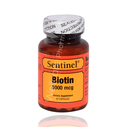 Sentinel Biotin 5000Mcg Capsules 60'S
