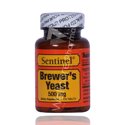 Sentinel Brewer's Yeast 500Mg Tablets 100'S