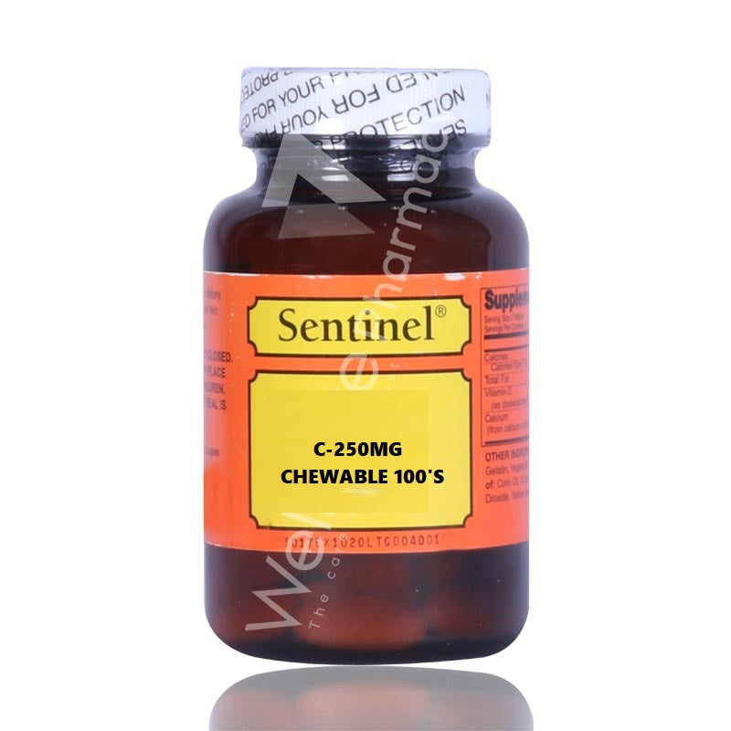 Sentinel C-250Mg Chewable Tablet 100'S – Wellcare Pharmacy