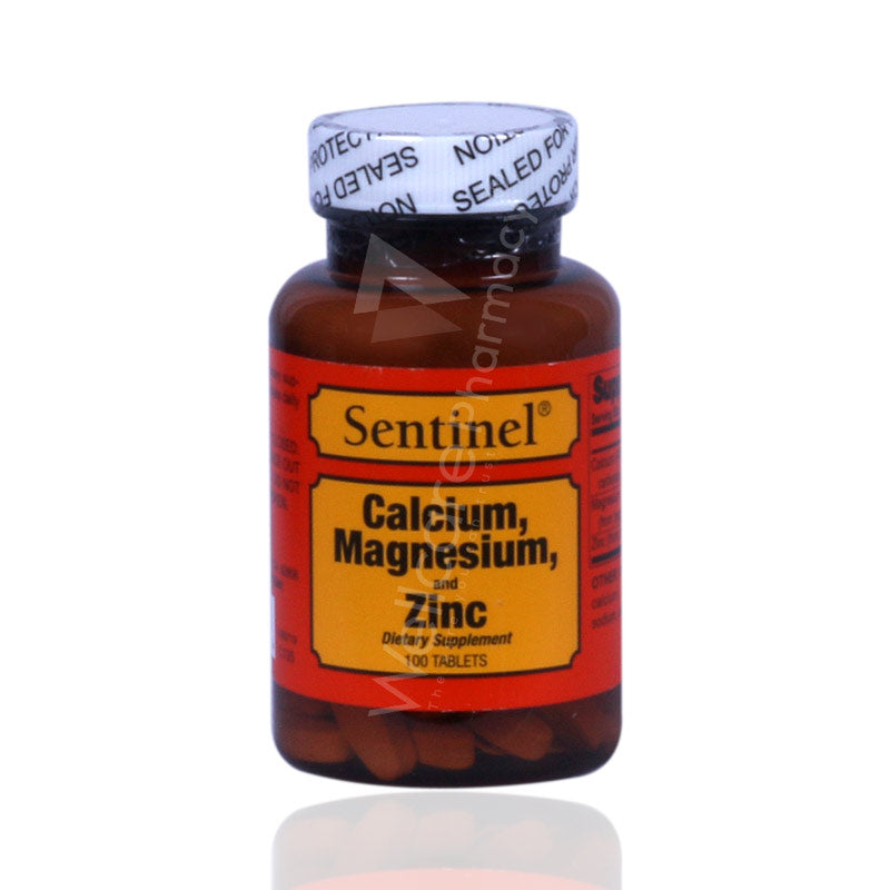 Sentinel Calcium + Magnesium + Zinc Tablets 100'S