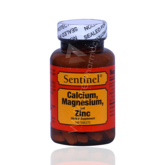 Sentinel Calcium + Magnesium + Zinc Tablets 100'S