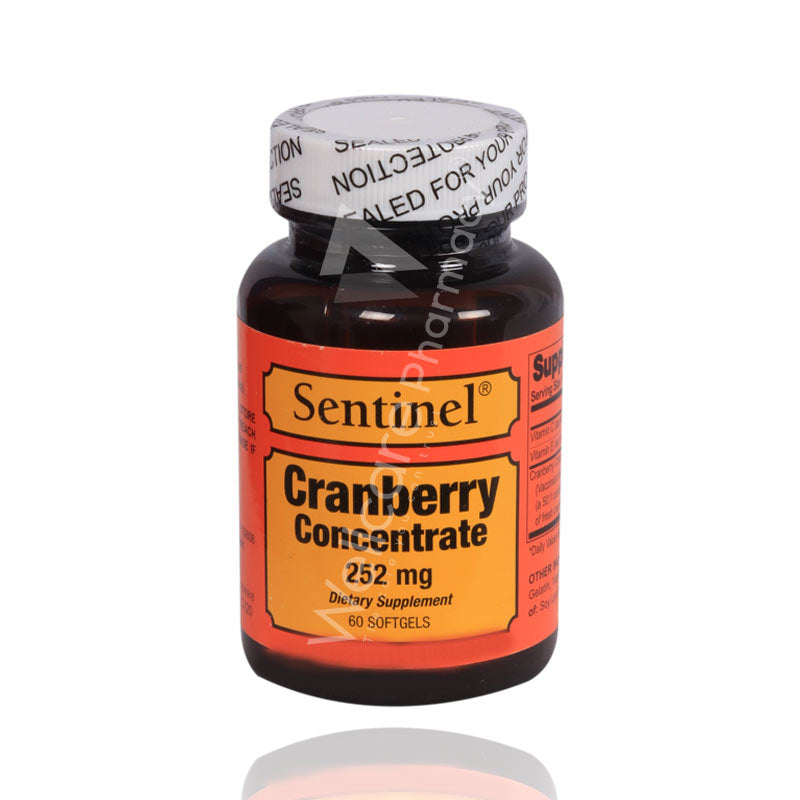Sentinel Cranberry Concentrate 252Mg Capsules 60'S