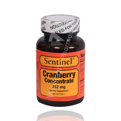 Sentinel Cranberry Concentrate 252Mg Capsules 60'S