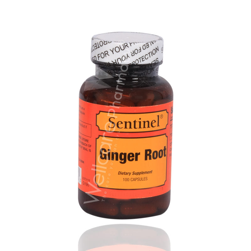 Sentinel Ginger Root 550Mg Capsules 100'S