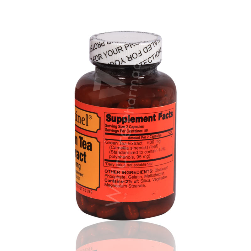 Sentinel Green Tea Extract 315mg Capsules 100'S