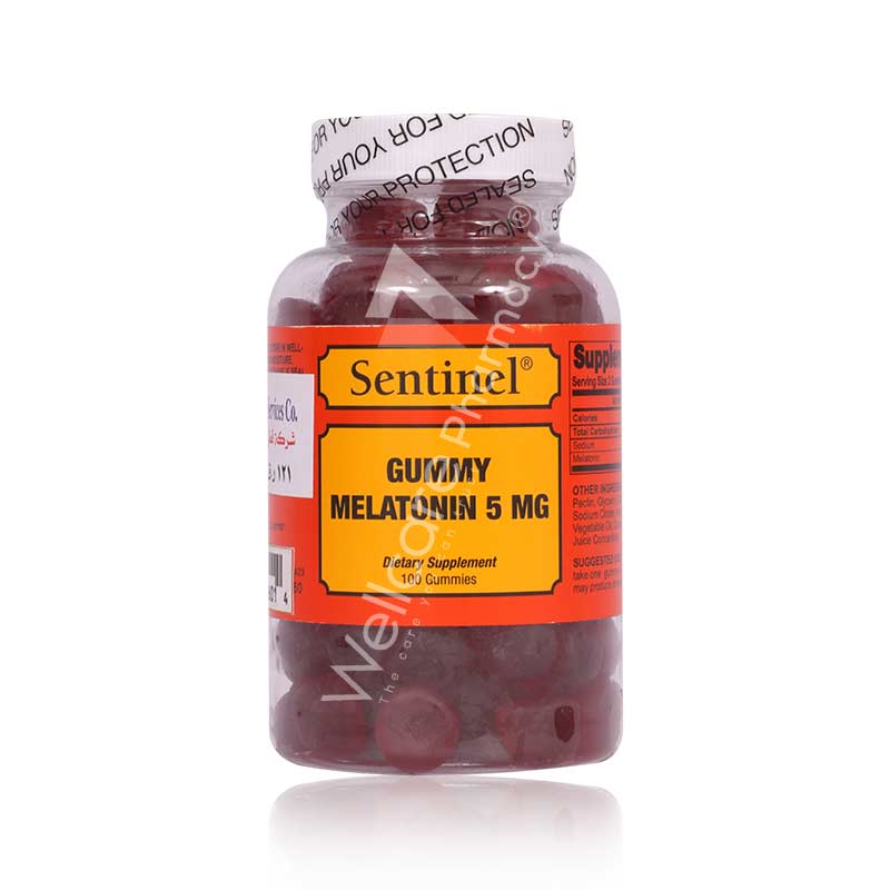 Sentinel Gummy Melatonin 5mg Gummies 100'S Sentinel Gummy Melatonin 5mg Gummies 100'S