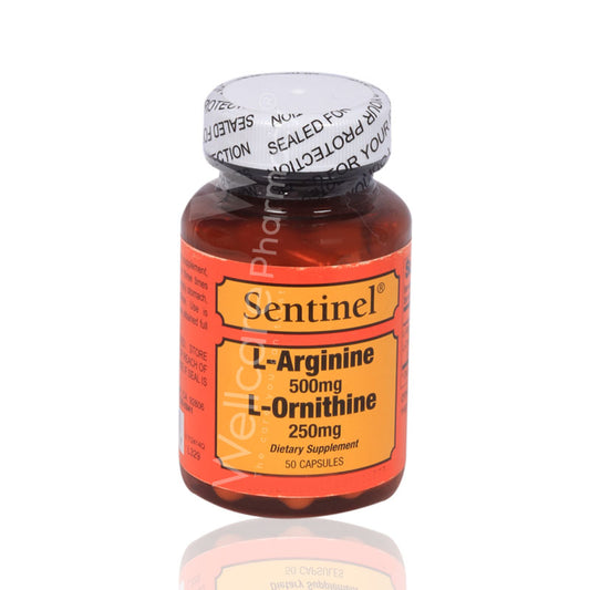 Sentinel L-Arginine L-Ornithine Capsules 50'S