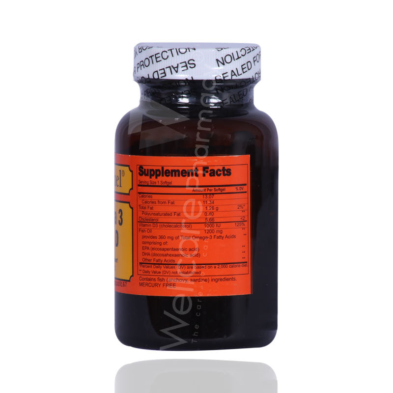 Sentinel Omega 3 Plus Vitamin D Softgels 60'S