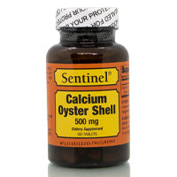 Sentinel Oyster Shell Calcium 500Mg And D Tablets 100'S