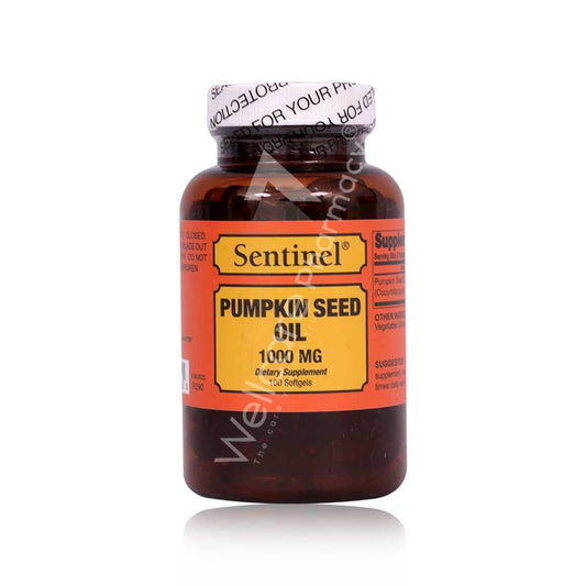 Sentinel Pumpkin Seed Oil 1000Mg Softgels 100'S