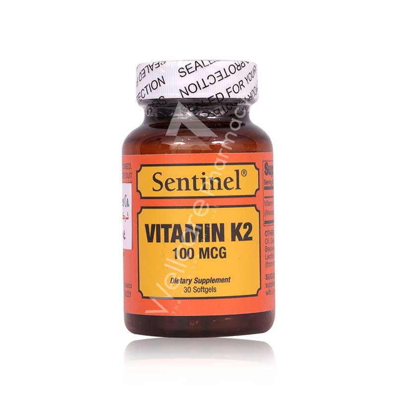 Sentinel Vitamin K2 100Mcg Softgels 30'S