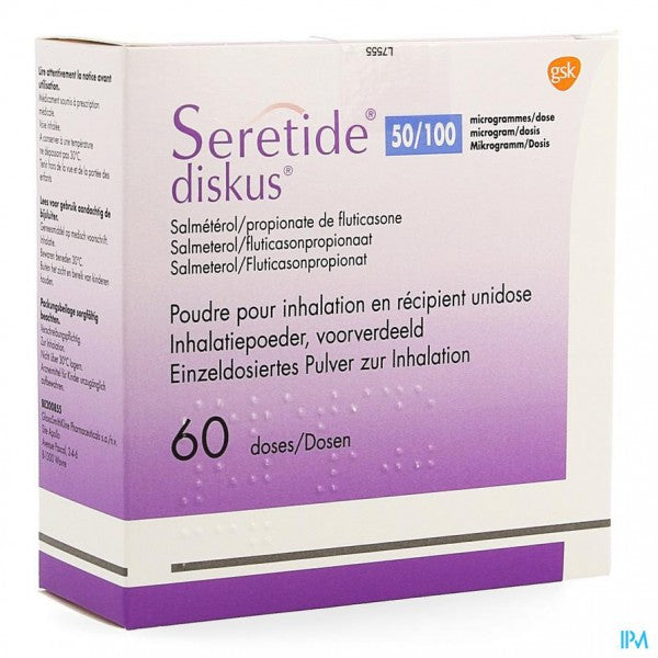 Seretide Diskus 50/100mcg 60 Dos