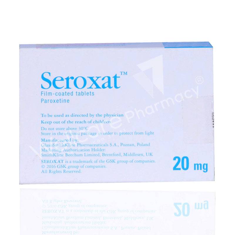 Seroxat 20Mg Tablets 30'S Seroxat 20Mg Tablets 30'S