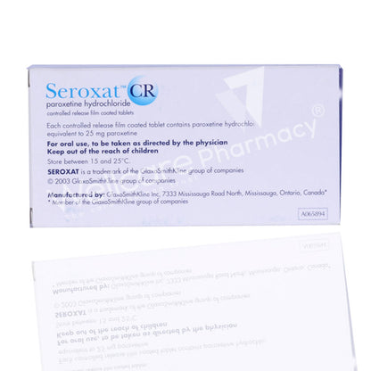 Seroxat Cr 25Mg Tablets 30'S