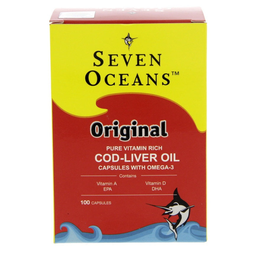 Seven Oceans Cod Liver Oil Capsules 100'S