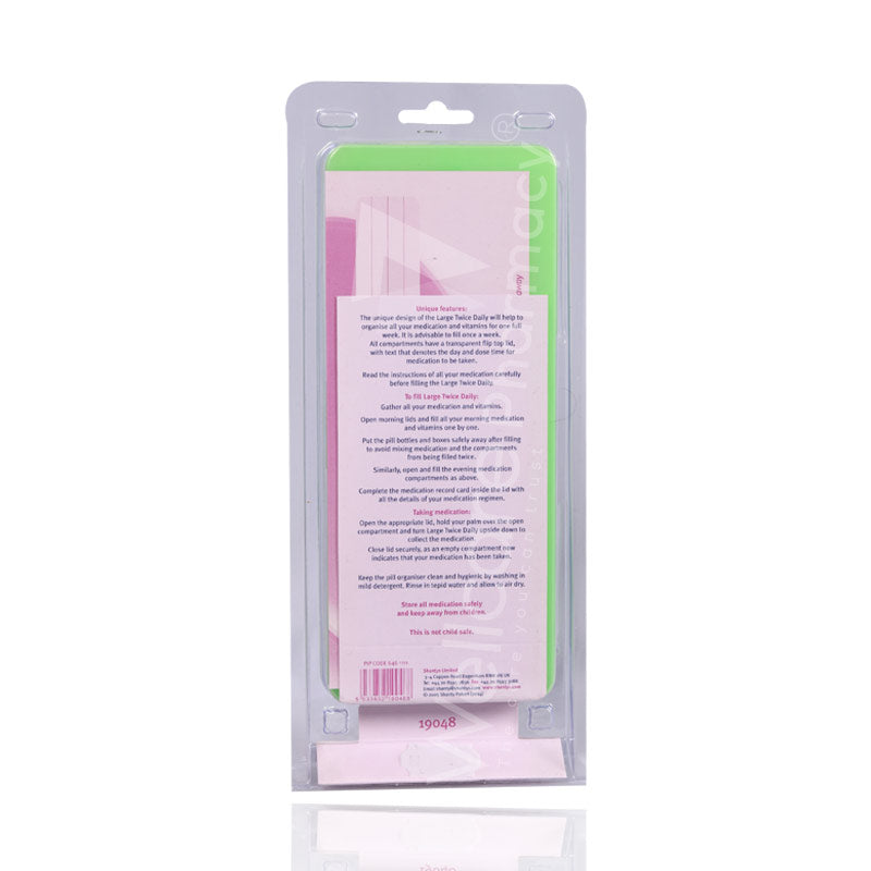 Shantys Pillmate Large Twice Daily Weekly Dispenser