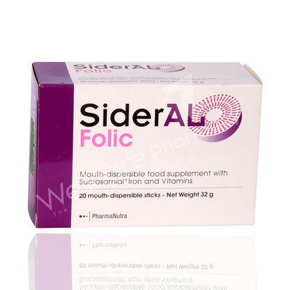 SIDERAL FOLIC 30MG DISPERSIBLE STICK 20'S