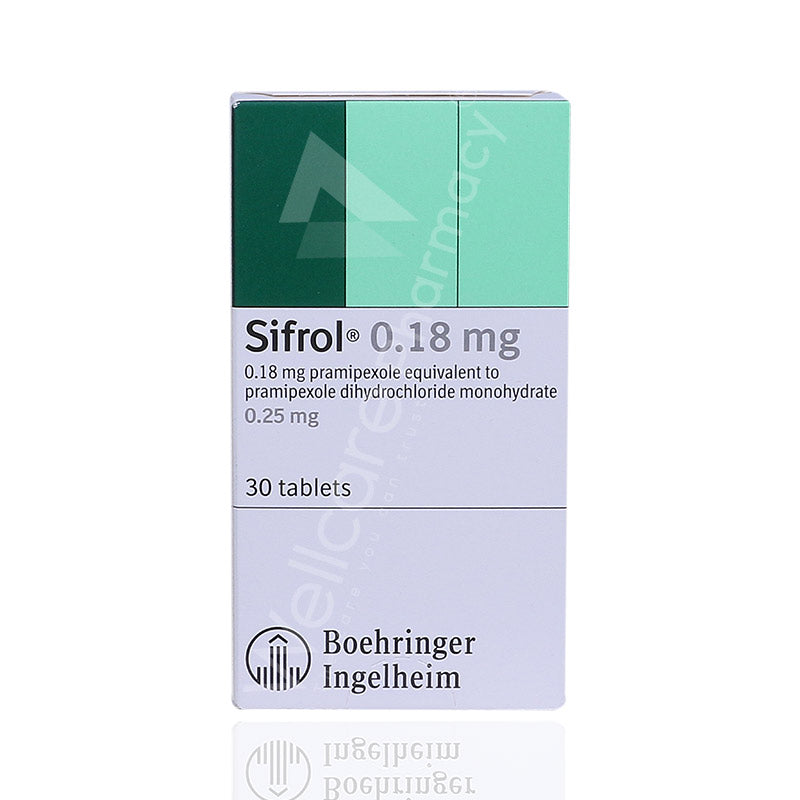 Sifrol O.18Mg/25Mg Tablets 30'S Sifrol O.18Mg/25Mg Tablets 30'S
