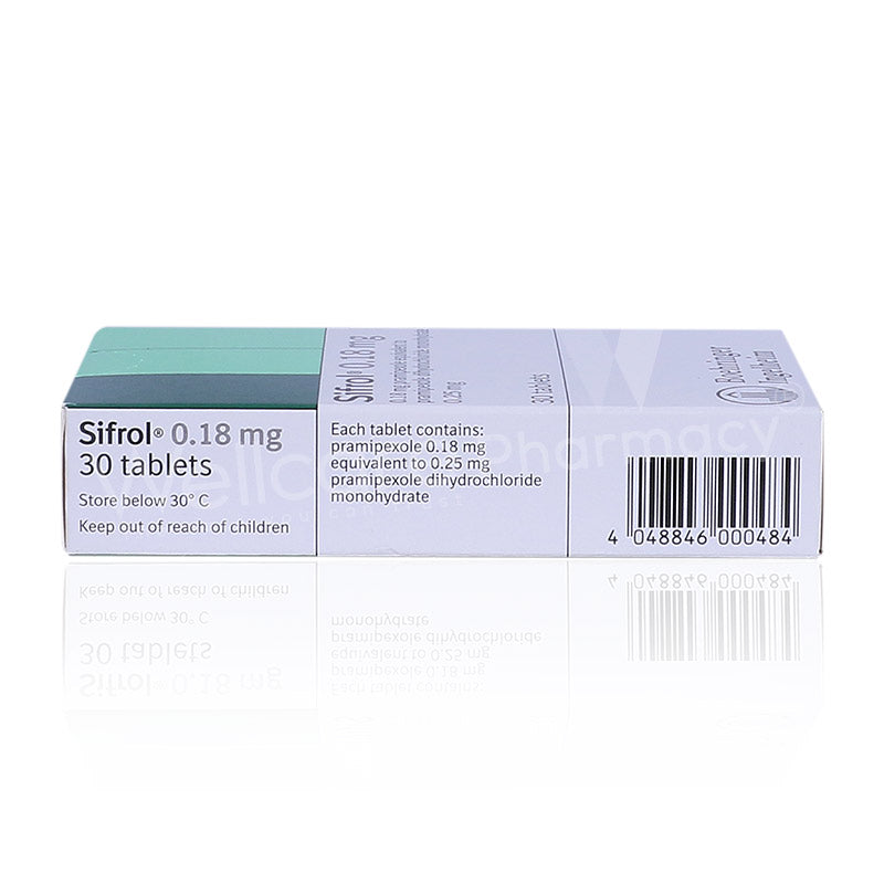 Sifrol O.18Mg/25Mg Tablets 30'S Sifrol O.18Mg/25Mg Tablets 30'S