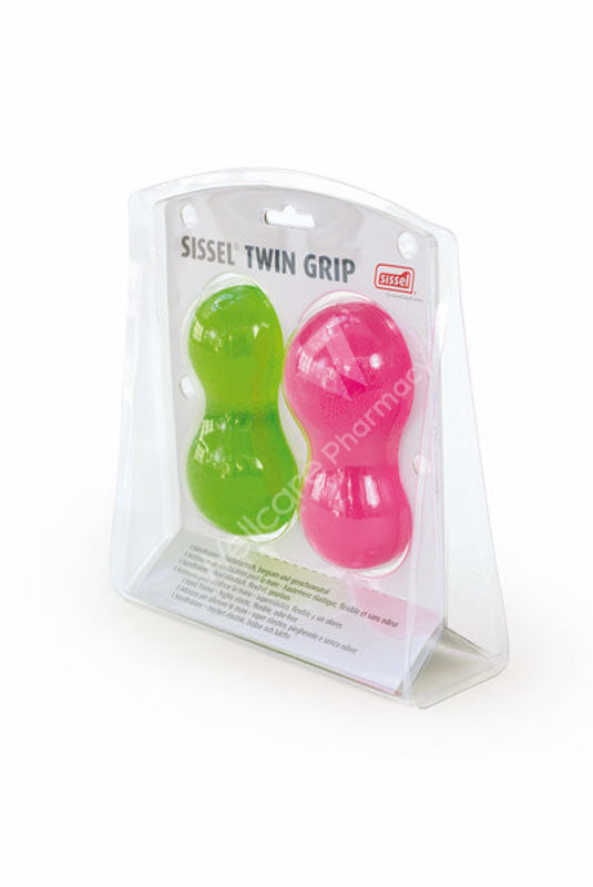 Sissel Twin Grip 2Set Soft And Medium Pink And Green