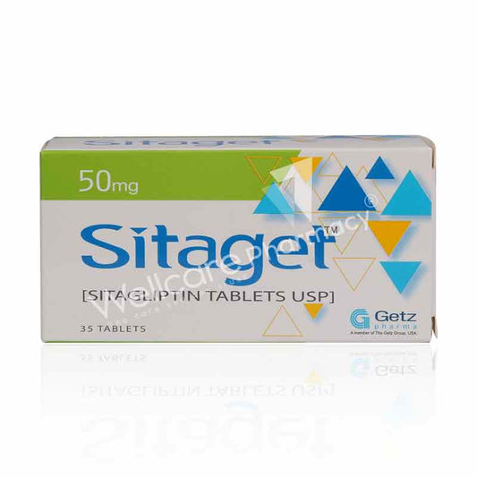 Sitaget 50mg Tablets 35'S - Wellcare Pharmacy