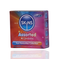 Skins Assorted Lubricated Condoms 4'S