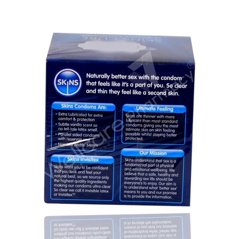 Skins Cube Natural Lubricated Condoms 16'S