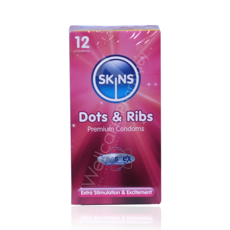 Skins Dots & Ribs Premium Condoms 12'S