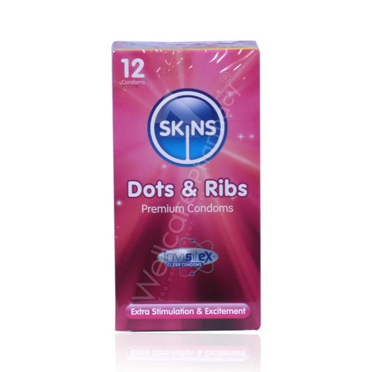 Skins Dots & Ribs Premium Condoms 12'S