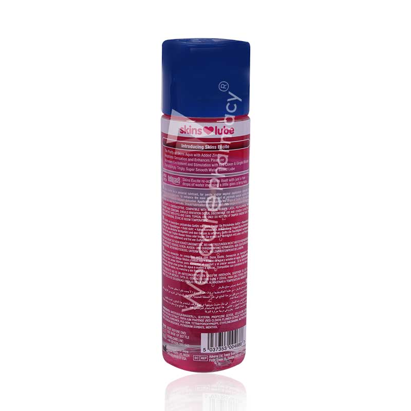 SKINS EXCITE TINGLING WATER BASED LUBRICANT 130ML
