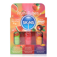 Skins Fruity Lubricant(Refreshing Watermelon,Succulent Strawberry,Mango&Passion Fruit) 3x12ml