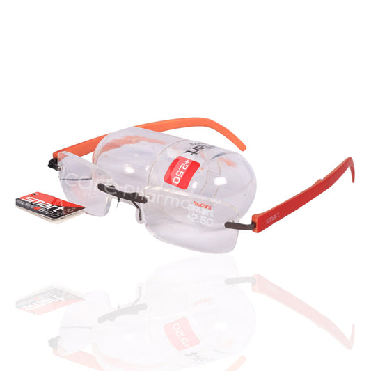 Smart Folding Reading Glass +2.50 Red And Orange