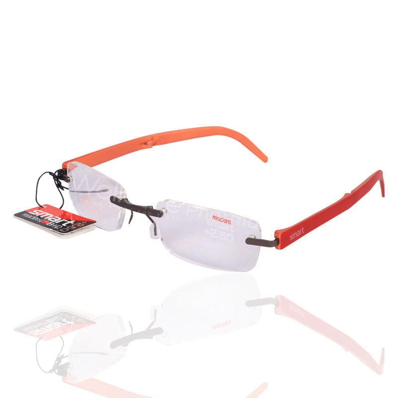 Smart Folding Reading Glass +2.50 Red And Orange