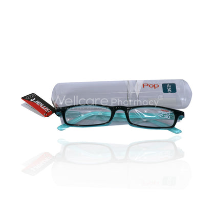 Smart Reading Glass Pop +2.50 Dark Pet And Blue