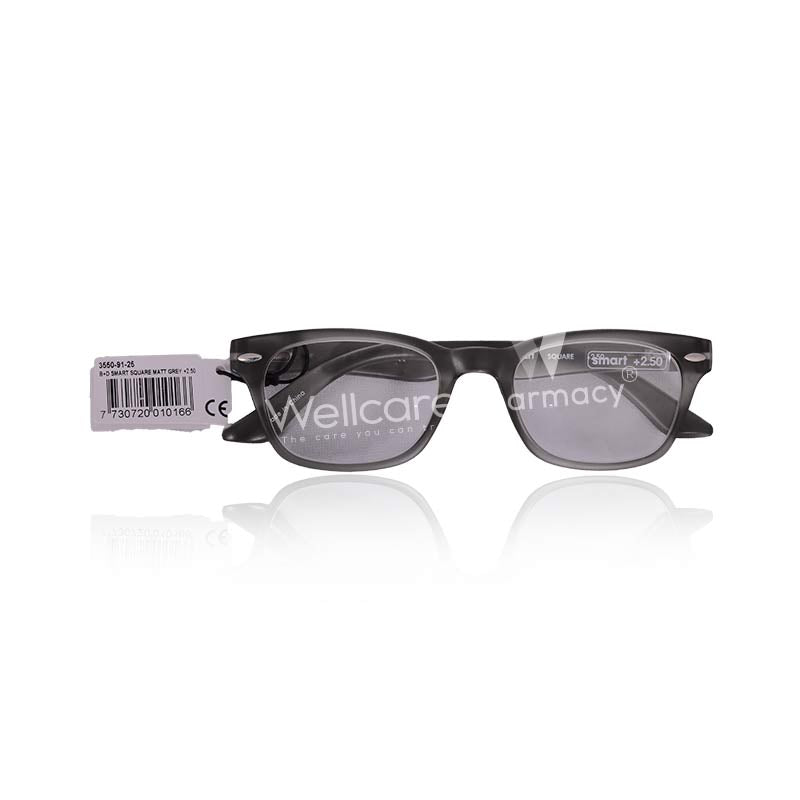 Smart Square +2.50 Matt-Grey