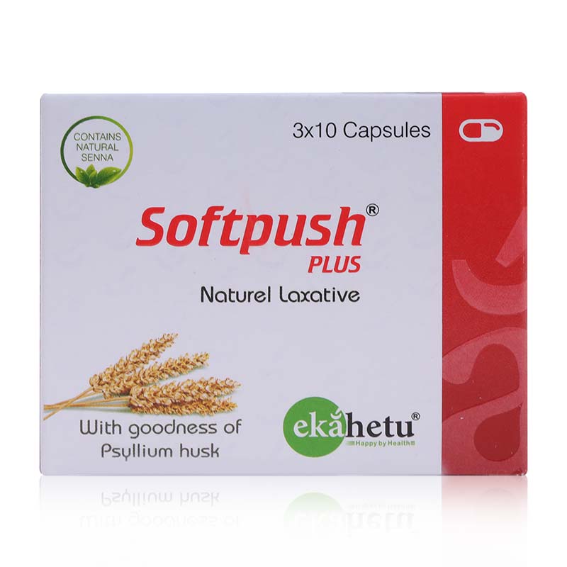 SOFTPUSH PLUS NATUREL LAXATIVE CAPSULES 30'S