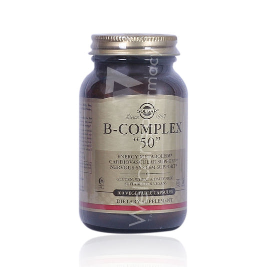 Solgar B-Complex 50 Vegetable Capsules 100'S