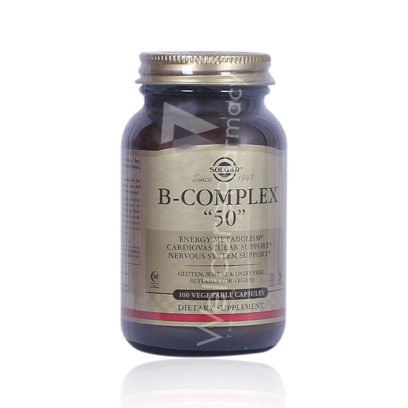 Solgar B-Complex 50 Vegetable Capsules 100'S