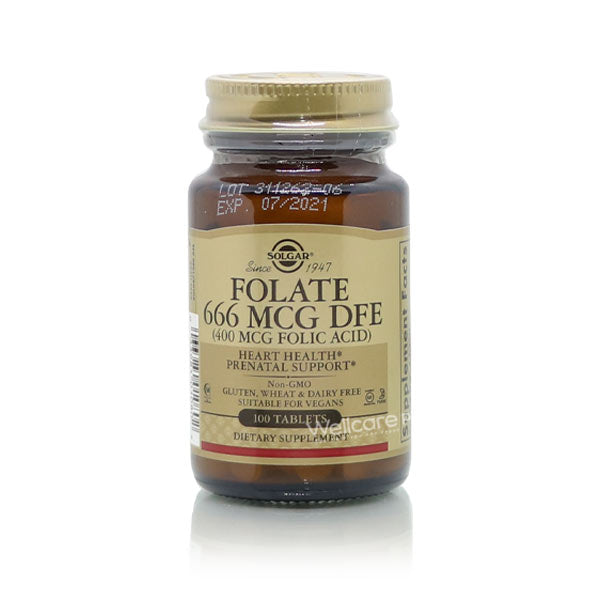Solgar Folate 666Mcg Dfe Tablets 100'S