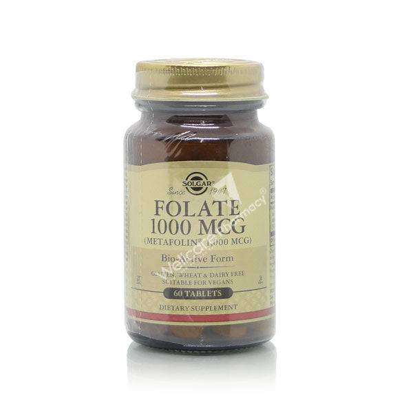 Solgar Folate Metafolin 1000Mcg Tablet 60'S Solgar Folate Metafolin 1000Mcg Tablet 60'S