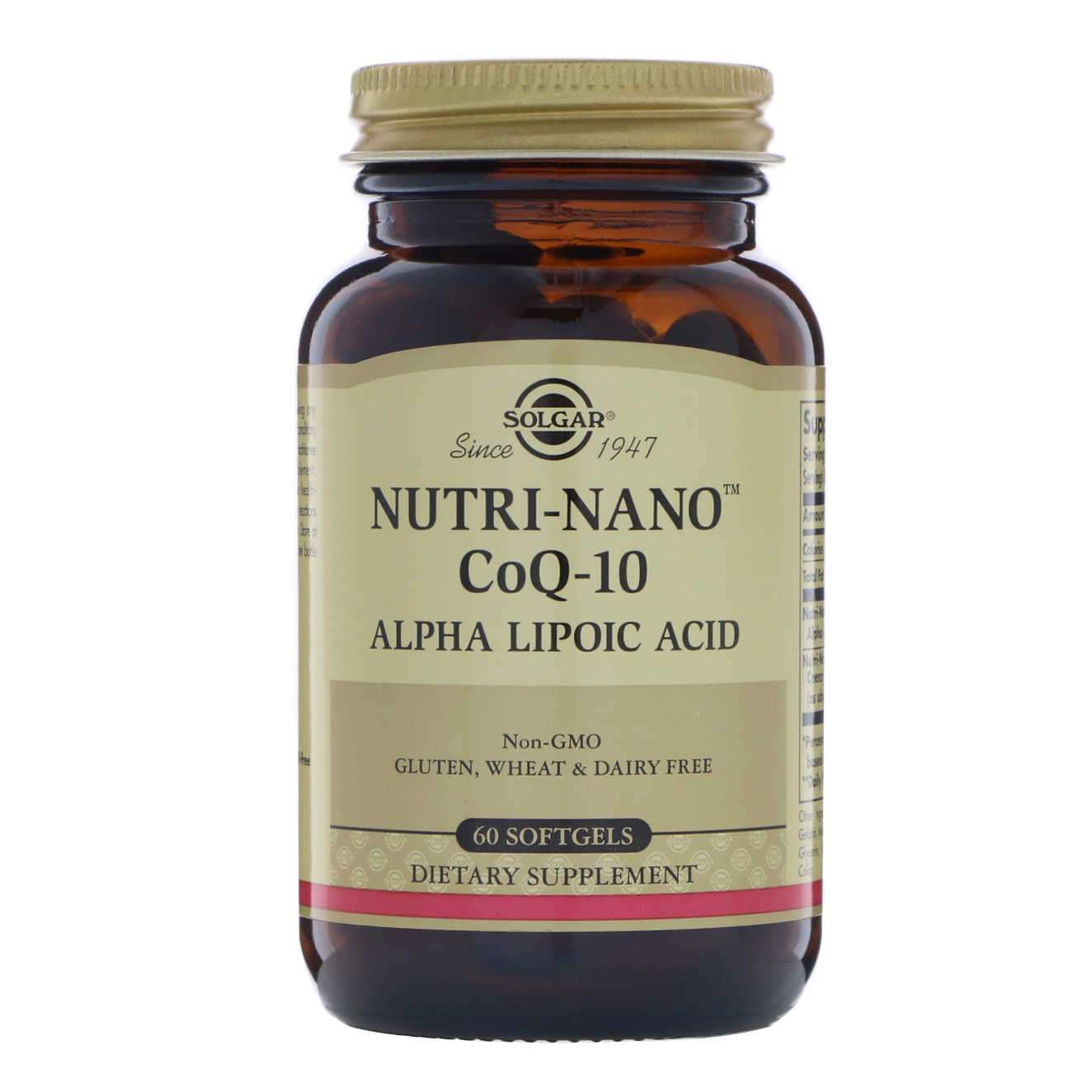 Solgar Nutri-Nano Coq-10 Alpha Lipoic Acid Tablets 60'S