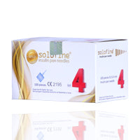 SOLOFINE 31G-4MM INSULIN PEN NEEDLES 100'S