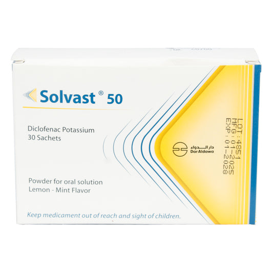 Solvast 50mg Powder For Oral Solution Sachets 30'S