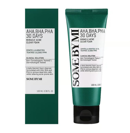 Some By Mi Aha,Bha,Pha 30 Days Miracle Acne Clear Foam 100Ml
