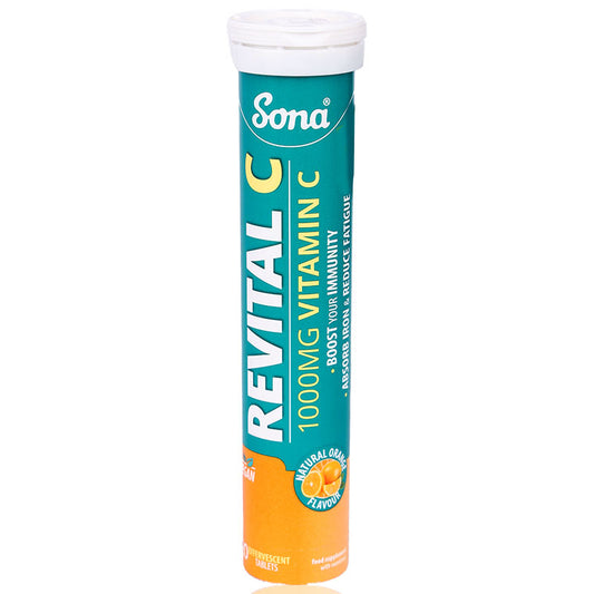 Sona Revital C Effervescent Tablets 20'S - Wellcare Pharmacy