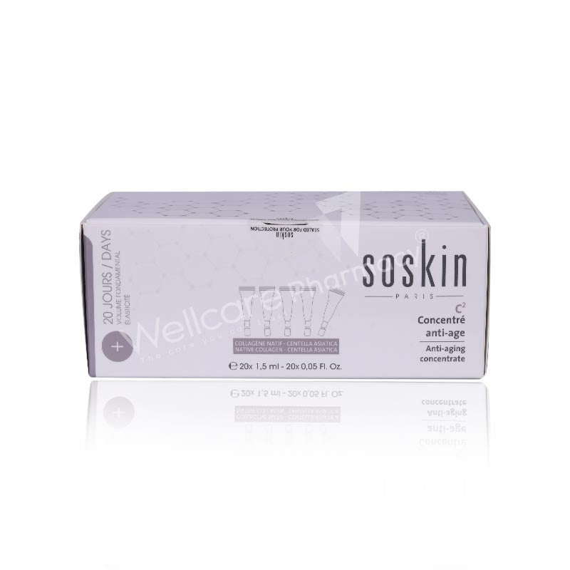 SOSKIN A+ C2 ANTI AGING CONCENTRATE AMPOULES 1.5MLX20'S