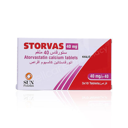 Storvas 40Mg Tablet 30'S