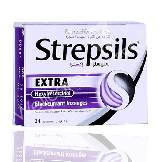 Strepsils Extra Blackcurrant 24'S